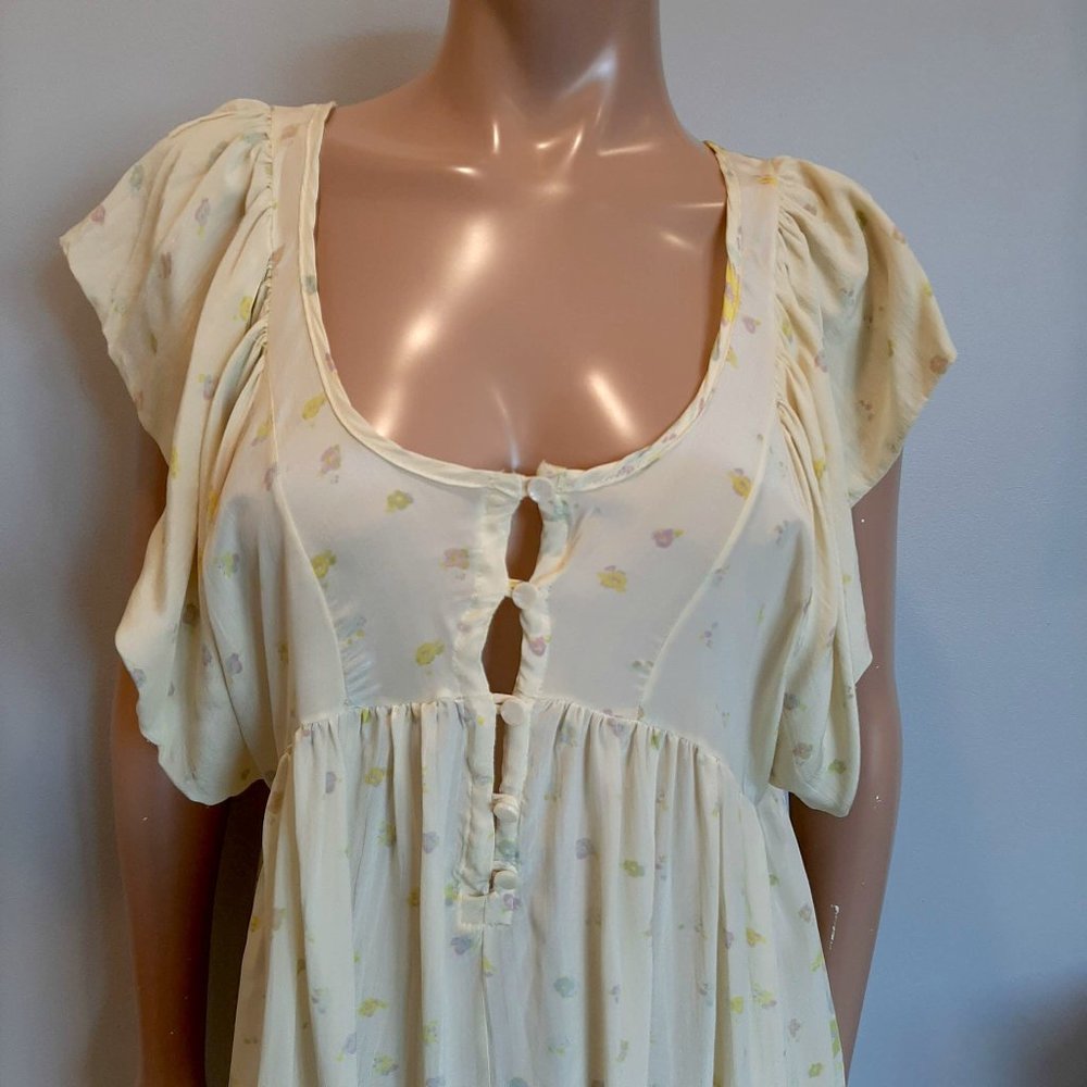 ❌SOLD❌Seneca Rising Silk Floral Babydoll Dress - Picture 5 of 8